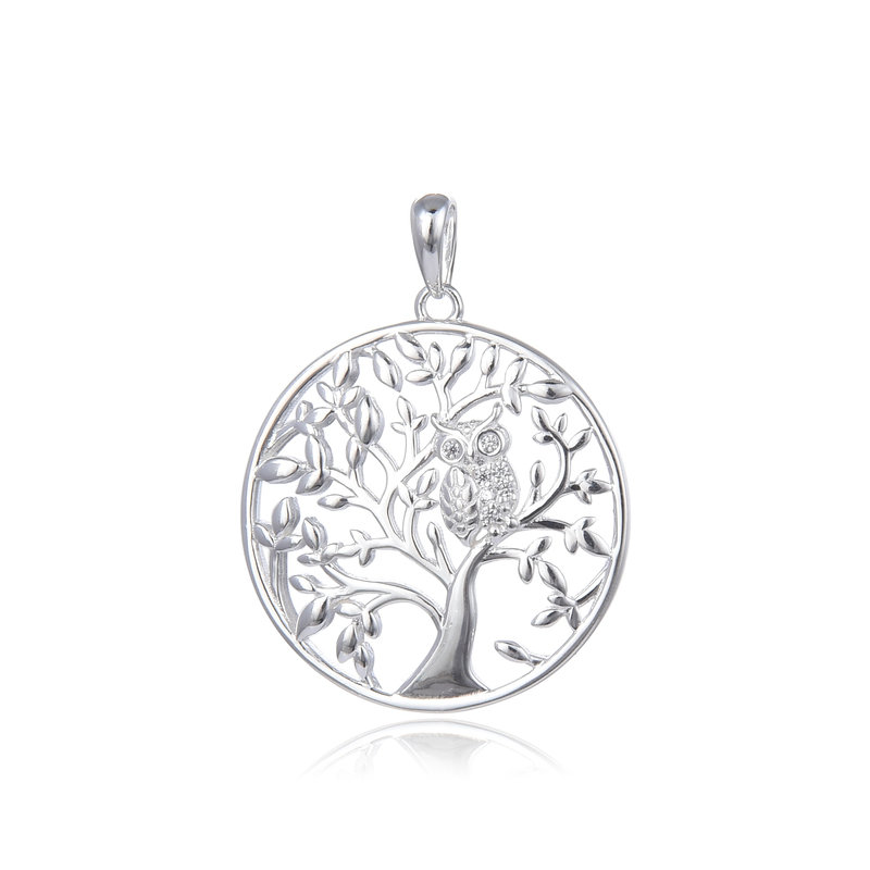 Dije Árbol de la Vida y Búho